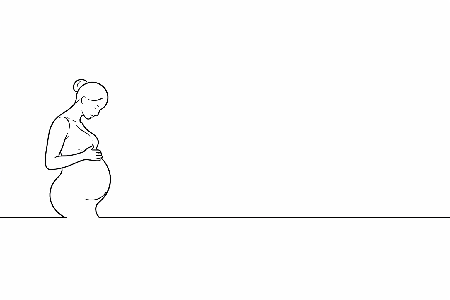 Stillvorbereitung in der Schwangerschaft – Illustration einer schwangeren Frau